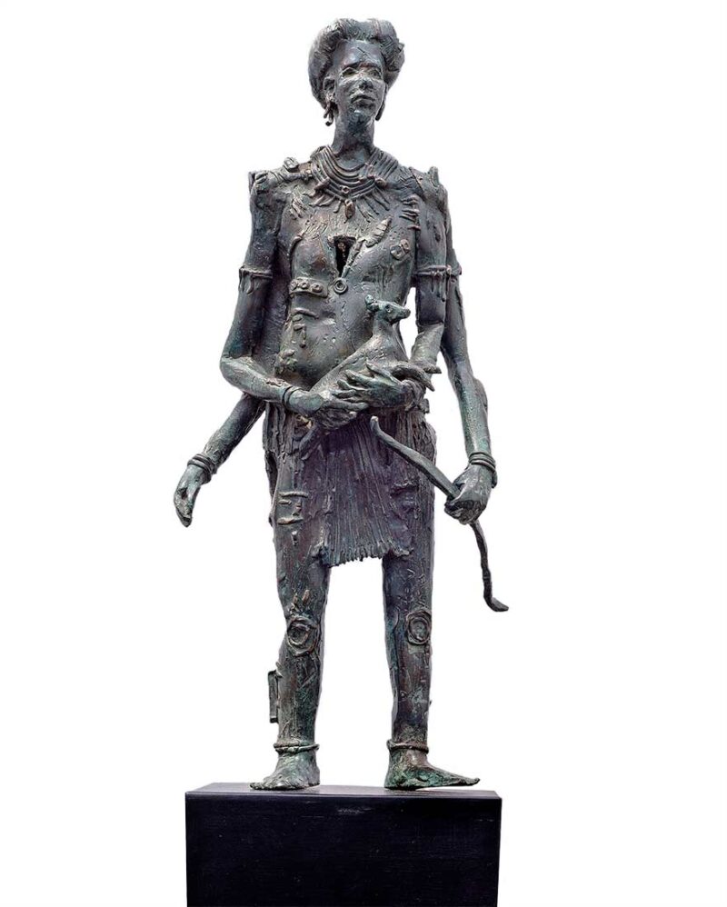 Dual Entity a limited edition bronze sculpture by Avedananda Goswami