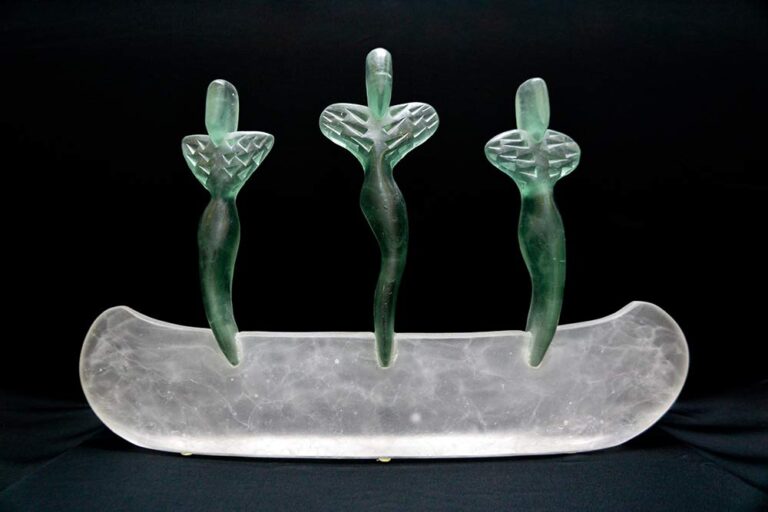Mark Abildgaard Glass Sculpture Art Spirit Boat