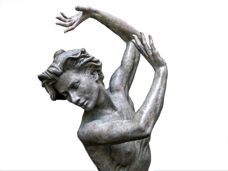 The Dance of Yes and No a brilliant figurative sculpture in bronze by Martin Eichinger