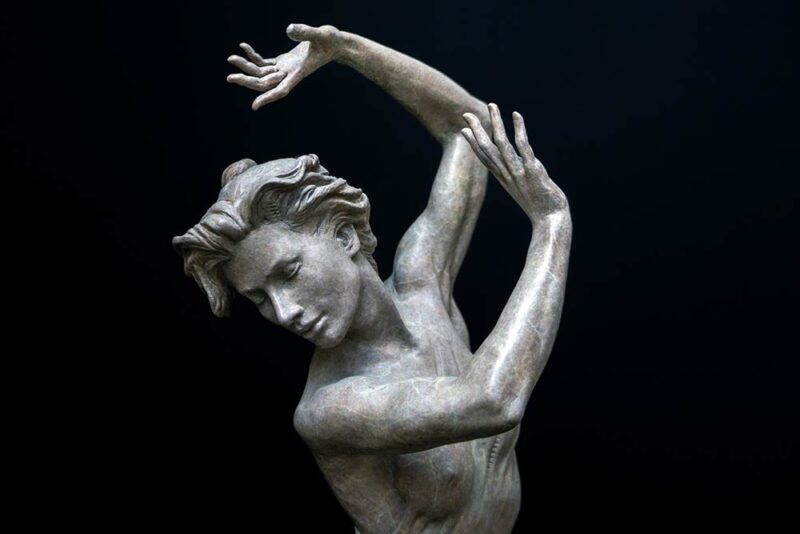 The Dance of Yes and No a brilliant figurative sculpture in bronze by Martin Eichinger