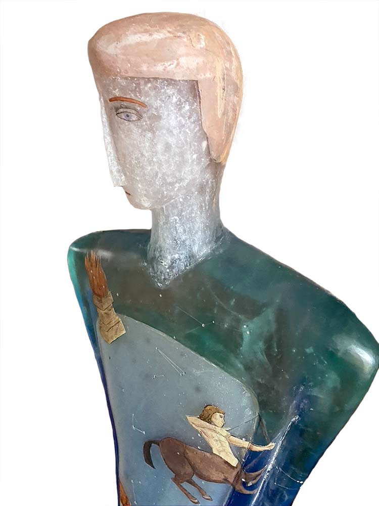 Robin Grebe glass sculpture titled Map of Order