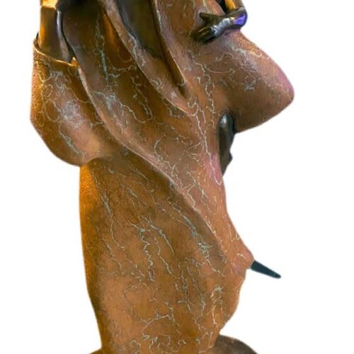Sally Kimp bronze sculpture - Safe Hold
