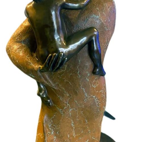 Sally Kimp bronze sculpture  – Safe Hold