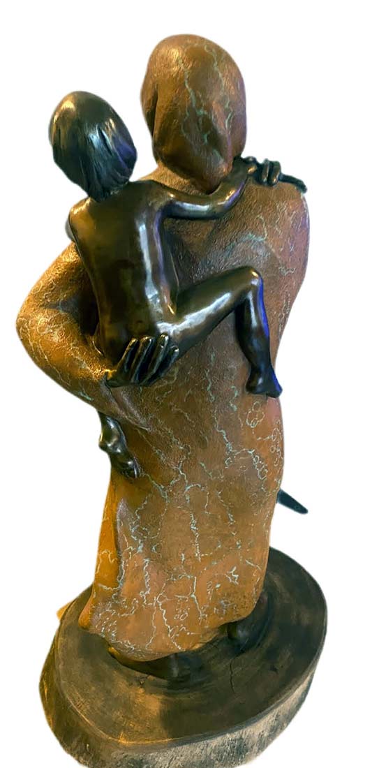 Sally Kimp bronze sculpture  – Safe Hold