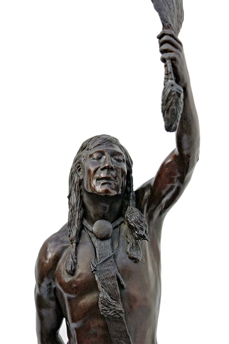 bronze sculpture Gathering Power by noted Indian sculptor Bud Boller