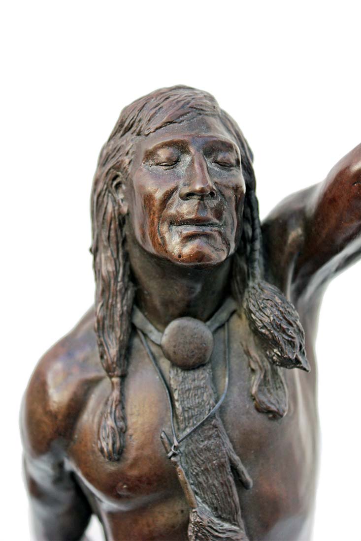 bronze sculpture Gathering Power by noted Indian sculptor Bud Boller