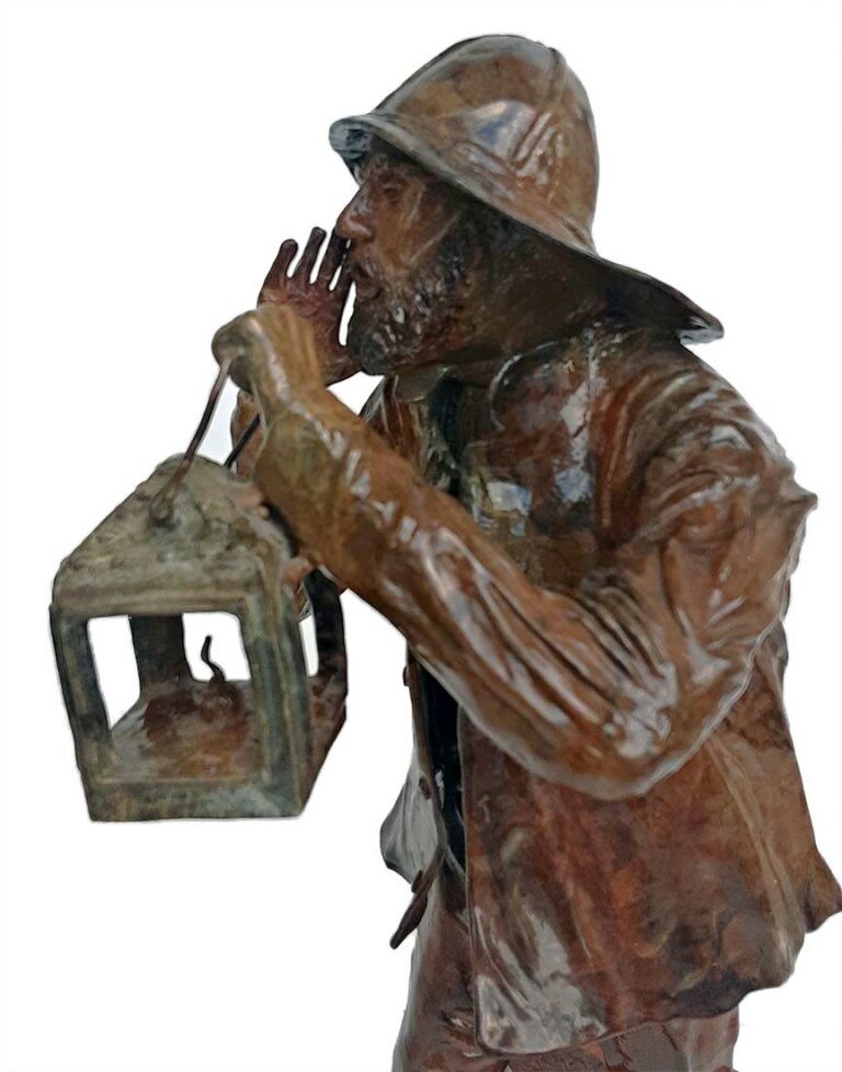 Bronze Sculpture titled Gale Warning by noted sculptor Gary Cooley