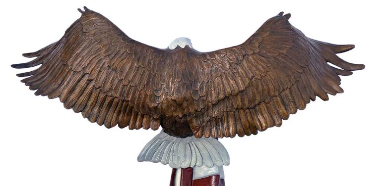 Bronze Eagle Sculpture by David Anderson – The Color Guard
