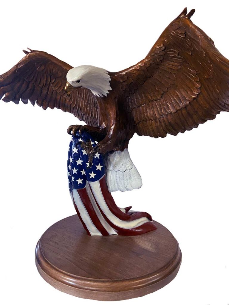 Bronze Eagle Sculpture by David Anderson – The Color Guard