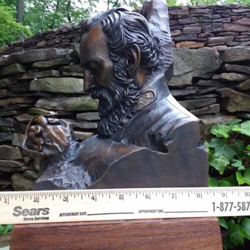 Stonewall Jackson bronze bust sculpture by James Muir Allegorical Artist