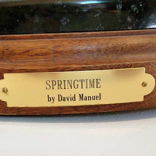 Limited Edition Bronze sculpture Springtime is Rolling Thunders’s (Chief Joseph) wife by David Manuel