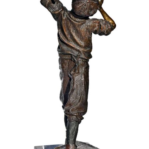 The Newsboy – a bronze limited edition sculpture by allegorical artist James Muir