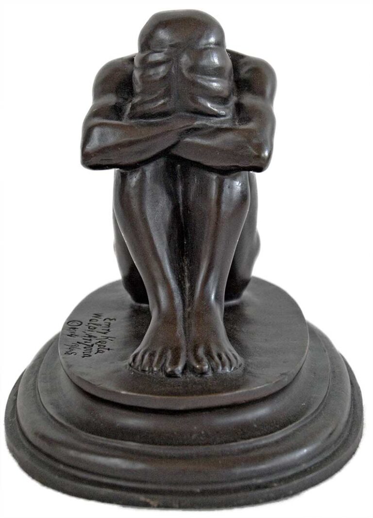 Emry Kopta – bronze limited edition a sculpture titled Hopi Thinker