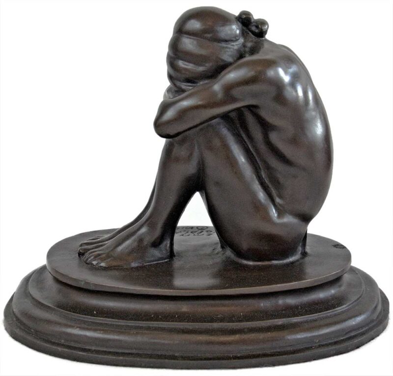 Emry Kopta - bronze limited edition a sculpture titled Hopi Thinker