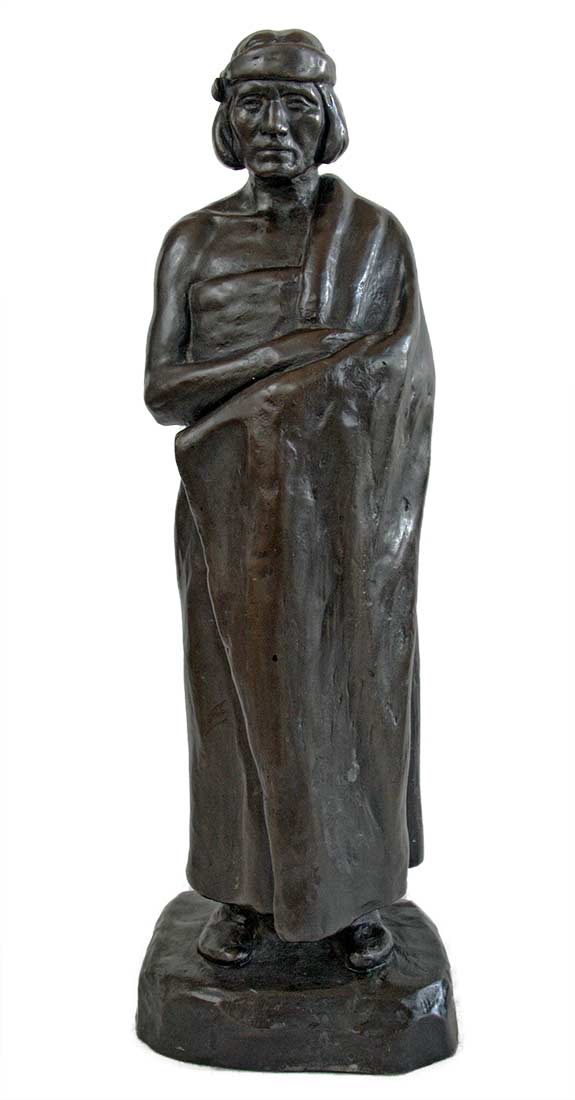 Emry Kopta - bronze limited edition a sculpture titled Lo-ma-ci, The Medicine Man