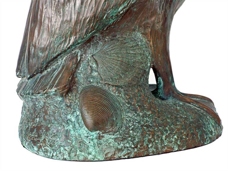 James Sievert limited edition bronze Pelican sculpture