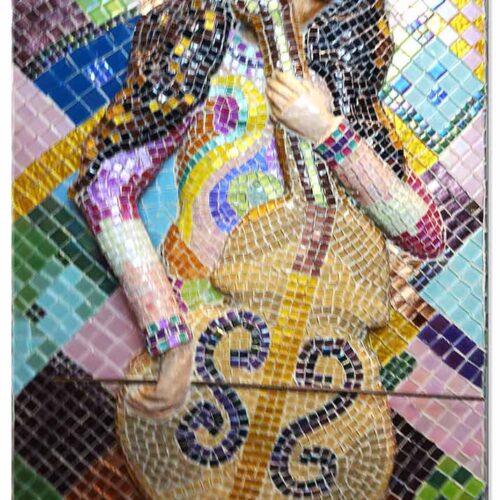 Mosaic & Mixed-Media sculpture by Gail Glikmann