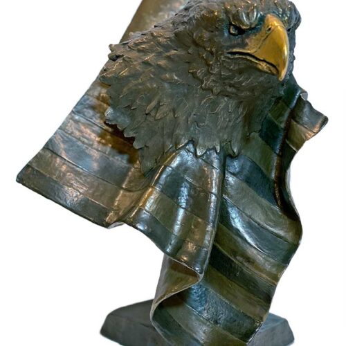Forever Free a bronze eagle sculpture by Mark Hopkins
