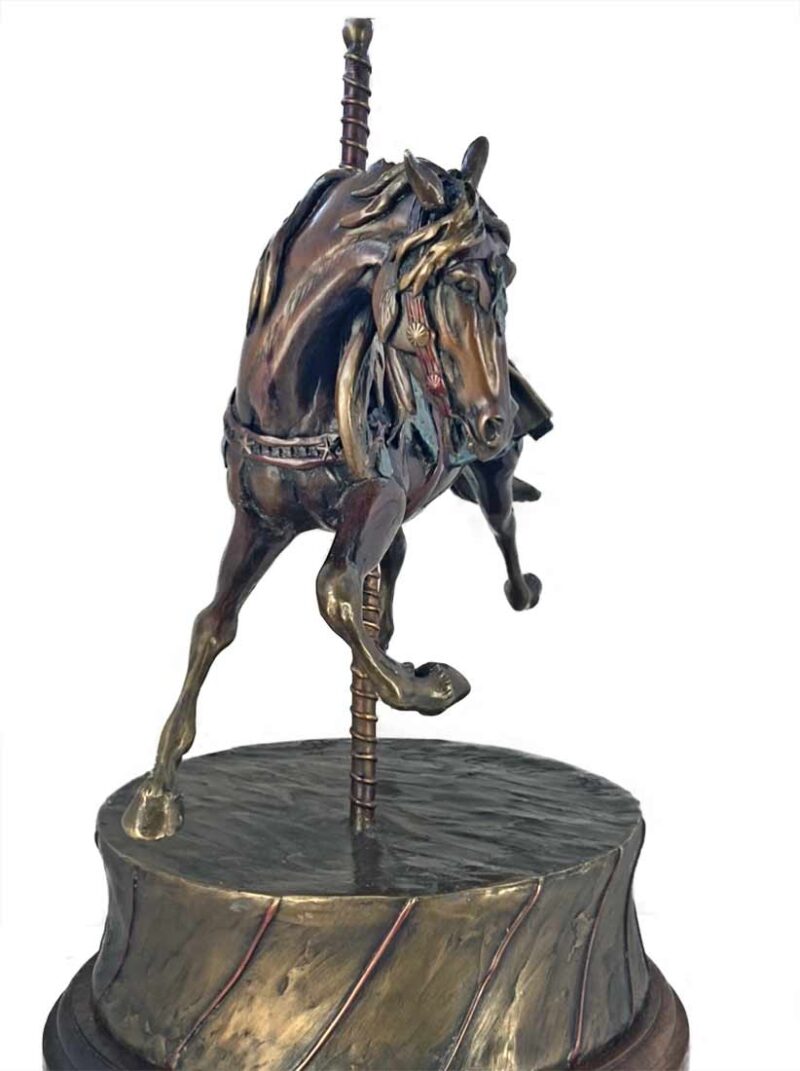 Horse on a Carousel a limited edition bronze sculpture by Bob Parks