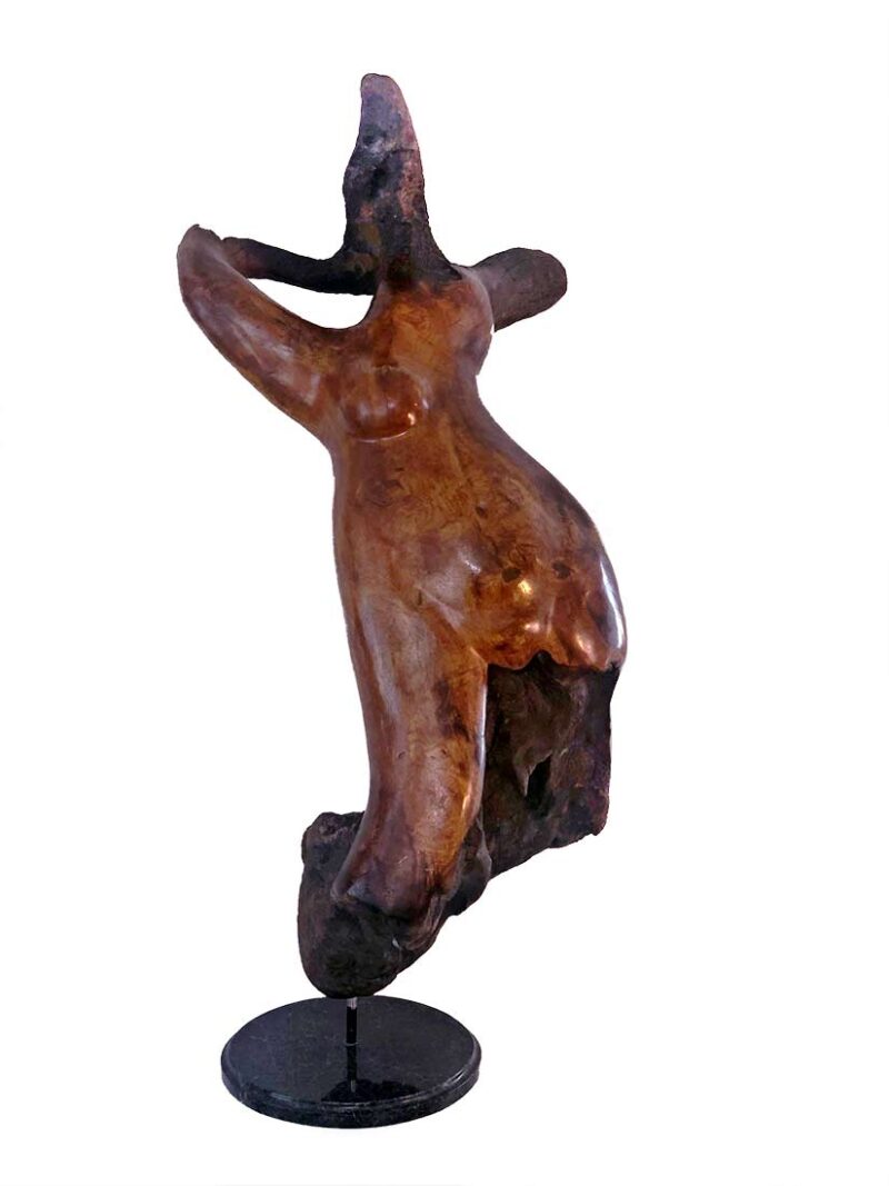 Sig deTonancour - wood sculpture Female Lounging Torso