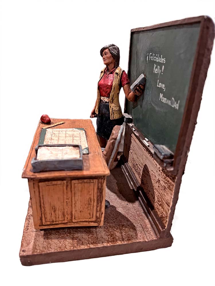 Michael Garman sculpture of a School Teacher – Today’s Lesson