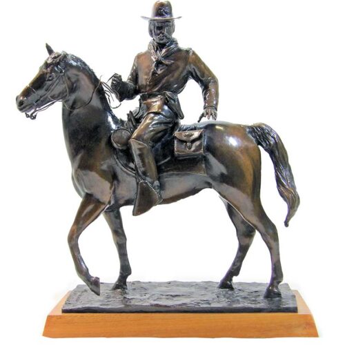 General F.W. Lander a unique civil war bronze sculpture by Bud Boller