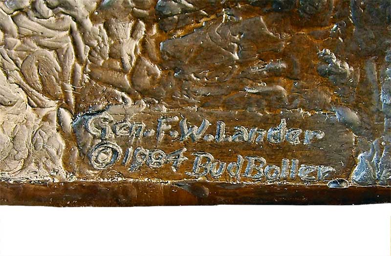 General F.W. Lander a unique civil war bronze sculpture by Bud Boller