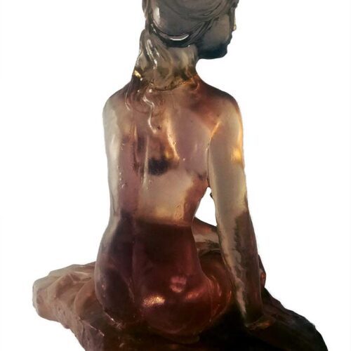 Dorothy Thorpe Lucite Resin Sculpture titled Mermaid