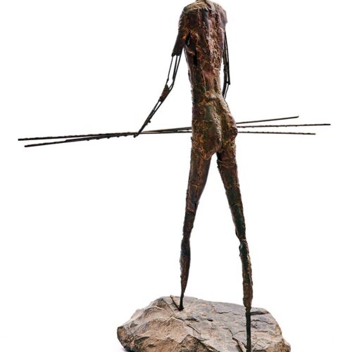 Wire Walker a bronze sculpture by noted artist Bill Jamison