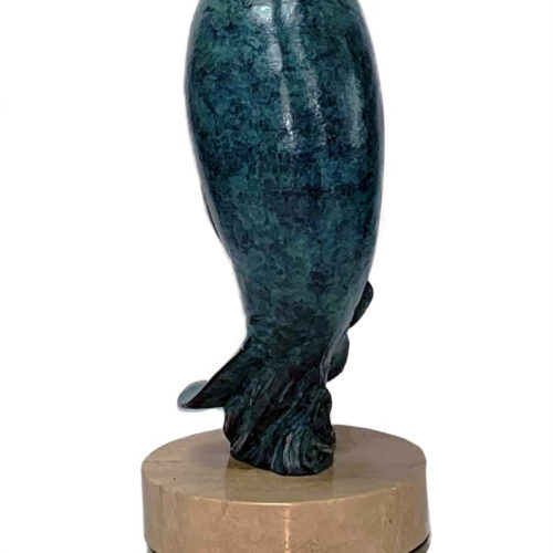 Bronze Manatee sculpture First Born by Kent Ullberg