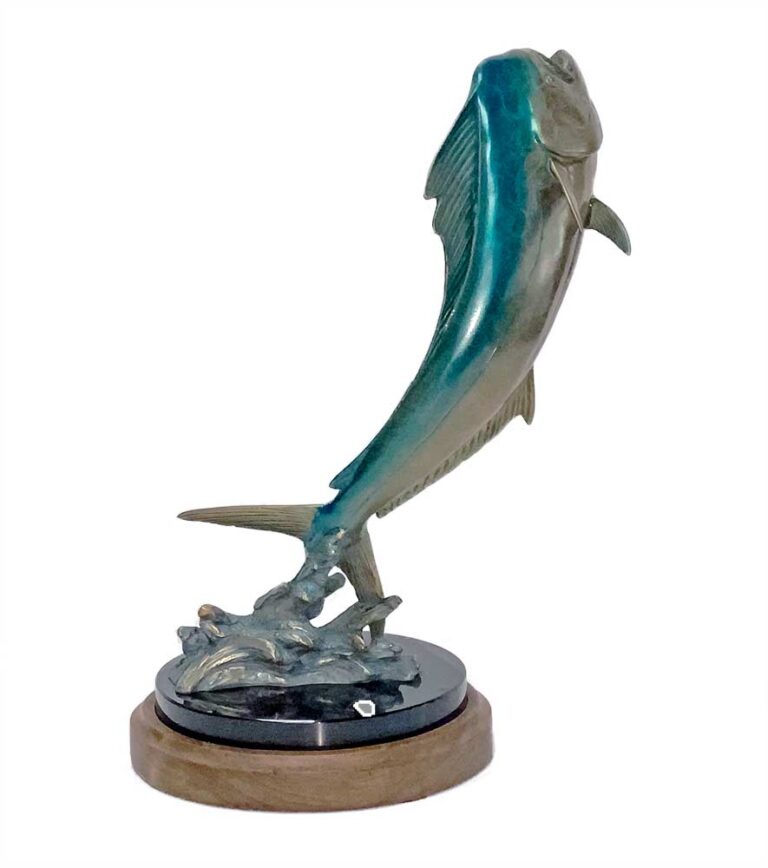 Raging Bull a bronze Dolphin / Mahi-Mahi sculpture by Kent Ullberg