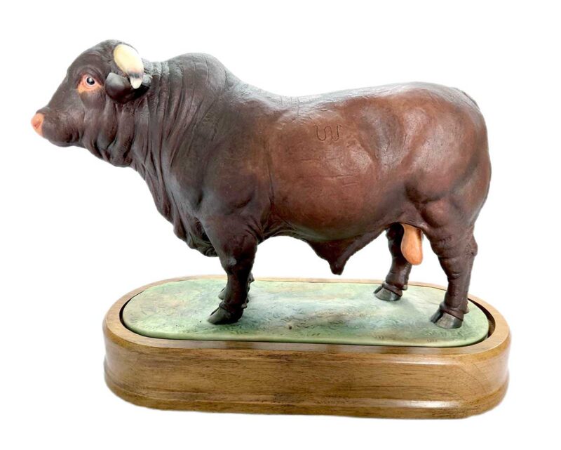 Santa Gertrudis Bull by noted artist Doris Lindner
