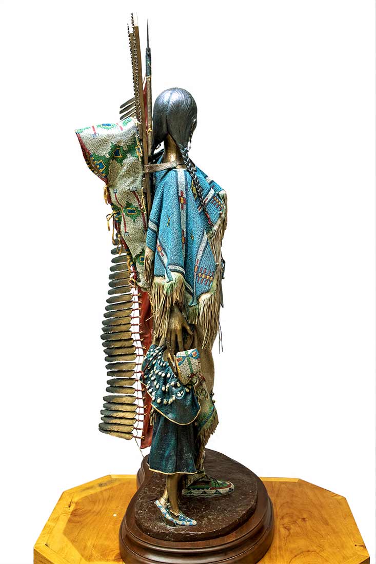 Stronghearts Masterwork a bronze Native American sculpture by Dave McGary