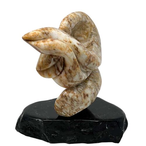 Venus Rising a stone sculpture form alabaster by Michele Chapin
