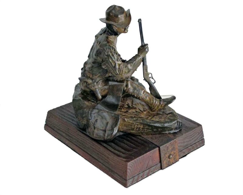 Bone Dry a limited edition bronze Calvary sculpture created by noted sculptor-artist Ed Swena