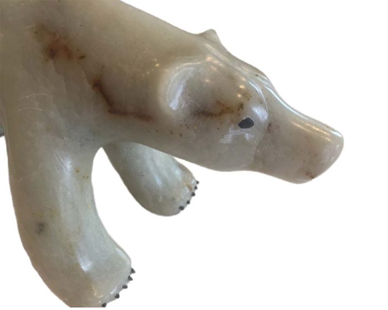 Polar Bear by Important Inuit artist, Simeonie Amagoalik (1923-2011). Excellent example of Inuit Art.