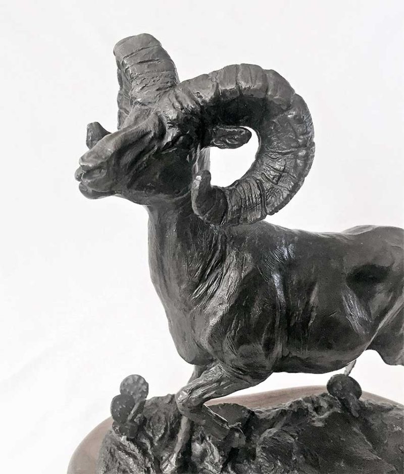 Ben France noted bronze sculptor-artist created Sonora a limited edition bronze Desert Sheep sculpture