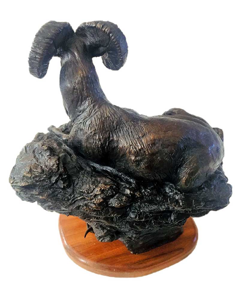 Ben France noted bronze sculptor-artist created Wapiti Ridge a limited edition bronze Big Horn sculpture
