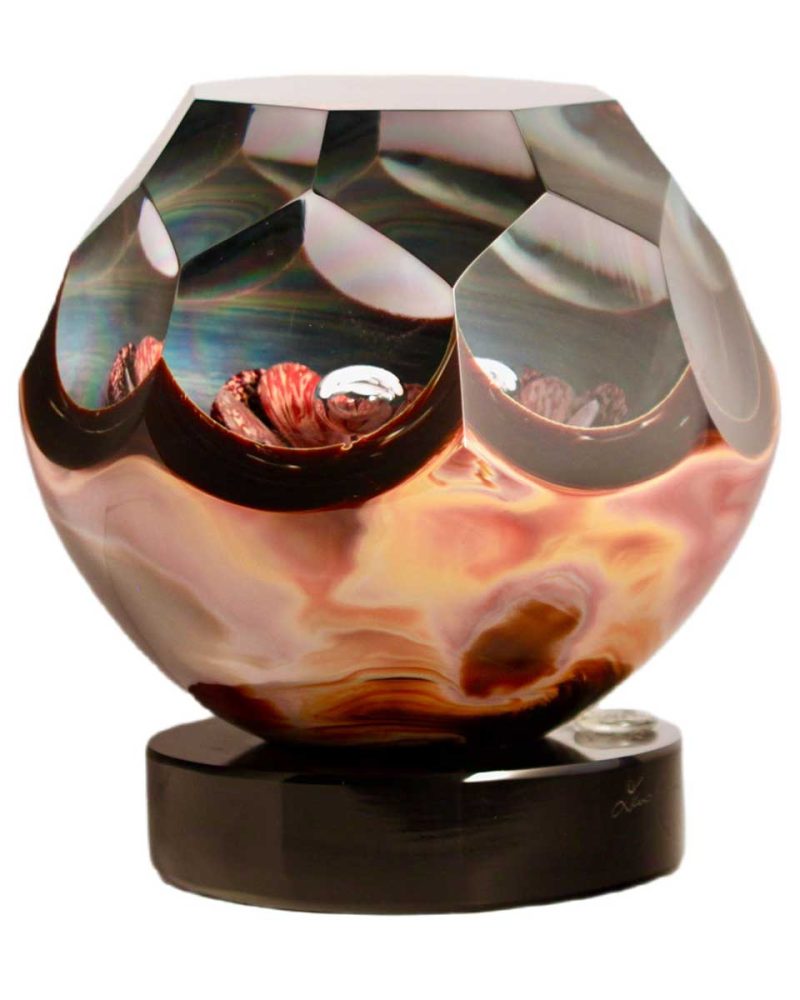 Glass Sculpture titled "Fiore" by the noted Italian Glass Artist Dino Rosin
