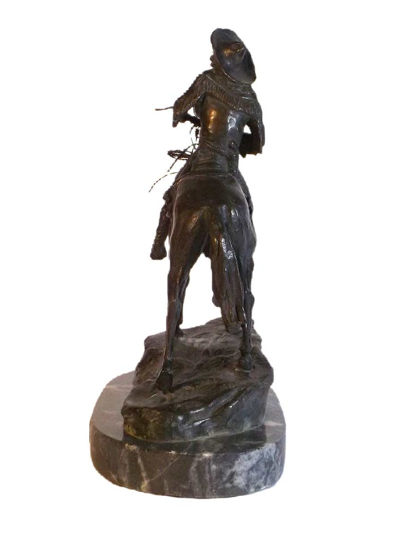 The Scout on Horseback in bronze inspired by Frederic Remington