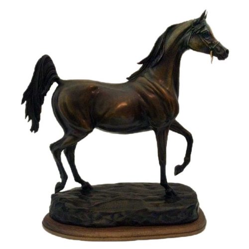 An Limited Edition Arabian Horse in bronze titled Classic created by noted Equine artist Robert Larum