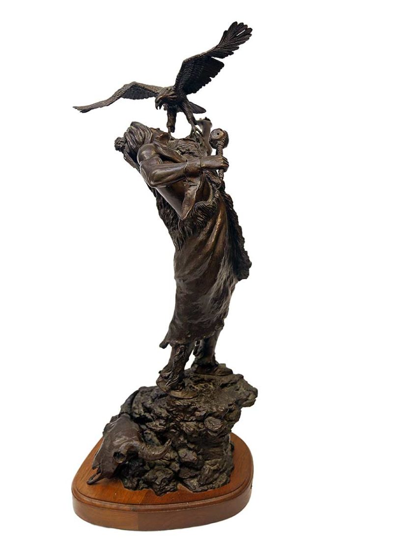 "Courage Seeker" a fine limited edition bronze sculpture by noted sculptor-artist Covelle Jones Official State Artist of Texas.