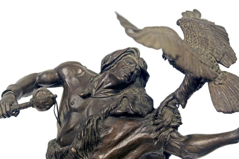 "Courage Seeker" a fine limited edition bronze sculpture by noted sculptor-artist Covelle Jones Official State Artist of Texas.