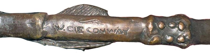 The Offering a limited edition bronze Native American offering a peace pipe tro American Settlers by W. Cie Conway