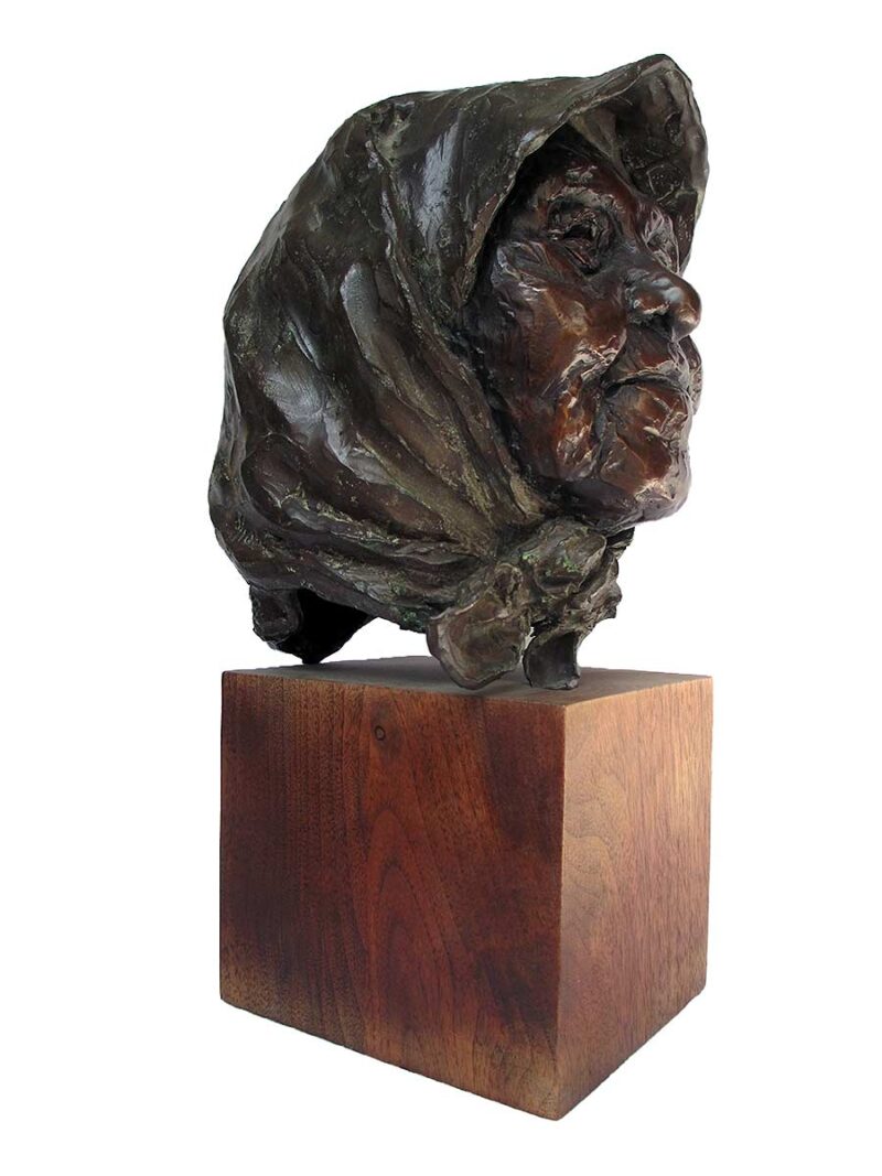 A bronze sculpture bust titled "Crow Matriarch" by noted sculptor-artist Glenna Goodacre one of 10 pieces in this limited edition. This is edition No. 8 availalber now on Sculpture Collector.com where unique and creative sculpture is bought, sold, and brokered in a secure and private manner globally.