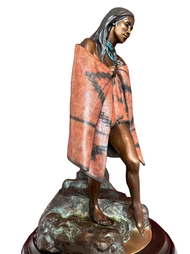 A bronze sculpture maquette titled "Virgin Spring" by noted sculptor-artist Star Liana York a limited edition of 35