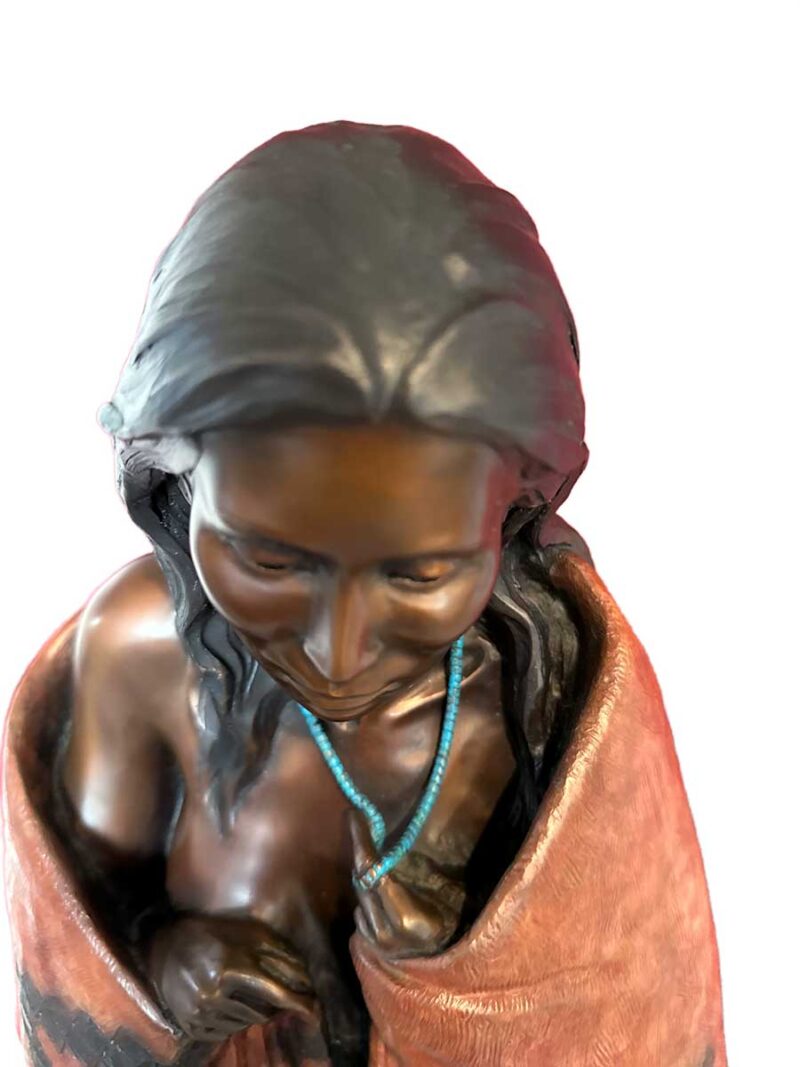 A bronze sculpture maquette titled "Virgin Spring" by noted sculptor-artist Star Liana York a limited edition of 35