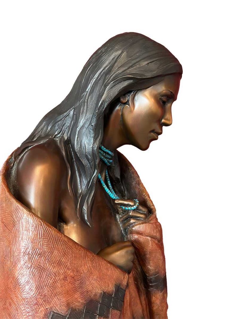 A bronze sculpture maquette titled "Virgin Spring" by noted sculptor-artist Star Liana York a limited edition of 35