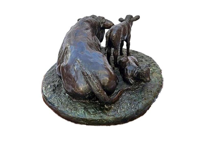 A bronze sculpture maquette titled "Virgin Spring" by noted sculptor-artist Star Liana York a limited edition of 35.