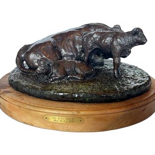 A bronze sculpture maquette titled "Virgin Spring" by noted sculptor-artist Star Liana York a limited edition of 35.